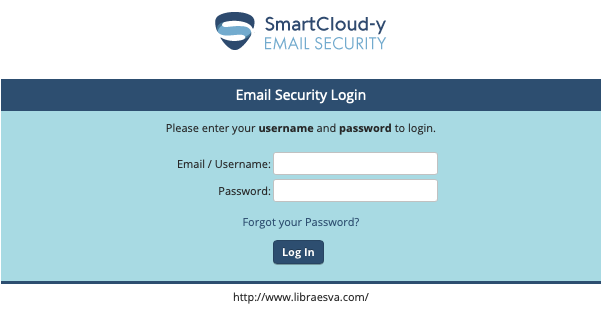 Libraesva login