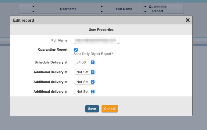 Libraesva delivery scheduler