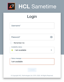 Sametime login