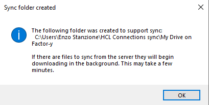Sync created